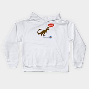 funny dinosaur lego Kids Hoodie